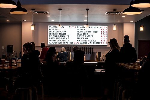 MIKAELA MACKENZIE / WINNIPEG FREE PRESS

Devil May Care taproom, which opened December 23rd at Fort Street and York Avenue, in Winnipeg on Wednesday, Dec. 28, 2022. For Marty Cash story.
Winnipeg Free Press 2022.