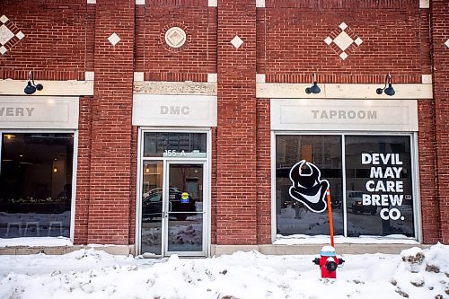 MIKAELA MACKENZIE / WINNIPEG FREE PRESS

Devil May Care taproom, which opened December 23rd at Fort Street and York Avenue, in Winnipeg on Wednesday, Dec. 28, 2022. For Marty Cash story.
Winnipeg Free Press 2022.