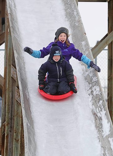RUTH BONNEVILLE / WINNIPEG FREE PRESS 

Standup - Sliding Sir John Franklin CC


Jocelyn Page (10yrs) has fun sliding with her younger, Owen Page (8yrs), on the toboggan slide at Sir John Franklin Community Centre as mom watches Wednesday. 


Dec 28th,  2022
