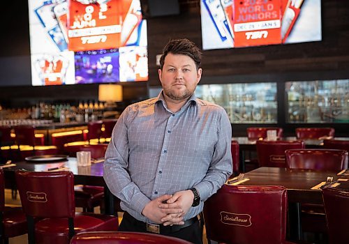 JESSICA LEE / WINNIPEG FREE PRESS

Justin Guest, manager at Brown&#x2019;s Social House, poses for a photo on December 30, 2022 at the restaurant.

Reporter: Joshua Frey-Sam