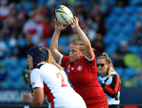 Emily Tuttosi of Souris, who made an indelible impact with Team Canada at the World Cup women’s rugby championship, has been named the 65th annual H.L. (Krug) Crawford Award as The Brandon Sun’s Westman sportsperson of the year. (Rugby Canada)