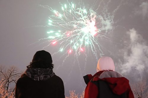 Saturday's WHL match-up between the Brandon Wheat Kings and Moose Jaw Warriors capped off with a New Year's Eve fireworks display near the Keystone Centre parking lot. (Kyle Darbyson/The Brandon Sun) 