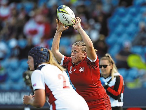 Emily Tuttosi of Souris, who made an indelible impact with Team Canada at the World Cup women&#x2019;s rugby championship, has been named the 65th annual H.L. (Krug) Crawford Award as The Brandon Sun&#x2019;s Westman sportsperson of the year. (Rugby Canada)