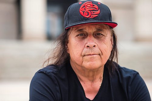 MIKAELA MACKENZIE / WINNIPEG FREE PRESS



Vince Fontaine, an Ojibway musician and lead singer of Eagle &amp; Hawk and Indian City, poses for a portrait on the legislative grounds in Winnipeg on Monday, July 12, 2021. He is one of several local Indigenous artists sharing their thoughts on what should replace the toppled statue of Queen Victoria at the Manitoba Legislative Building. For Eva Wasney story.

Winnipeg Free Press 2021.