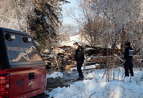 JESSICA LEE / WINNIPEG FREE PRESS

Winnipeg Fire and Paramedic Service Chief Dick Vlaming is photographed at the remains of a fire on Stella Ave. on January 3, 2023.

Reporter: Malak Abas