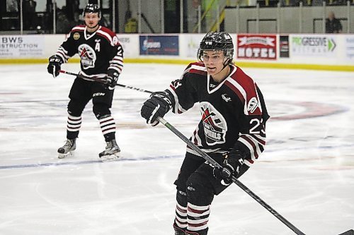 Rookie forward Nolan Chastko is tied with 20-year-old Colten Miller for the team scoring lead with 21 points. (Lucas Punkari/The Brandon Sun)
