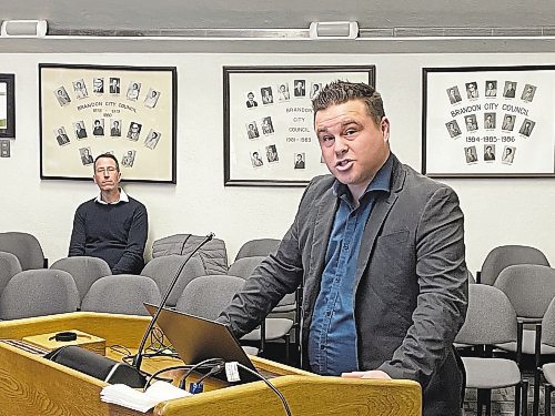 John Jackson of LINKS Institute told Brandon City Council on Tuesday that 20 people have graduated from the organization's programs since it started up almost two years ago. (Colin Slark/The Brandon Sun)