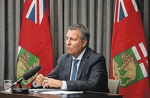 JESSICA LEE / WINNIPEG FREE PRESS

Economic Development, Investment and Trade Minister Cliff Cullen is photographed August 18, 2022 at the Legislative Building during a press conference.

Reporter: Danielle DaSilva