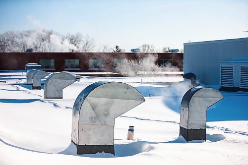 MIKAELA MACKENZIE / WINNIPEG FREE PRESS

Ventilation system ducts on the roof at Sisler High School in Winnipeg on Thursday, Jan. 5, 2023. For Maggie story.
Winnipeg Free Press 2023.