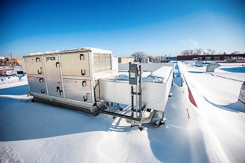 MIKAELA MACKENZIE / WINNIPEG FREE PRESS

A newer air handling unit on the roof at Sisler High School in Winnipeg on Thursday, Jan. 5, 2023. For Maggie story.
Winnipeg Free Press 2023.