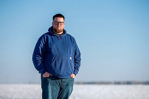 MIKAELA MACKENZIE / WINNIPEG FREE PRESS

Joey Dearborn, who is running into MPI policy issues while trying to work around the extremely long wait times in Winnipeg, poses for a photo in Ile des Chnes on Thursday, Jan. 5, 2023. For Gabby story.
Winnipeg Free Press 2023.