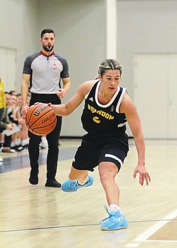 Chelsea Misskey scored a game-high 10 points for the Brandon Bobcats in their loss to the UBC Thunderbirds in Canada West women's basketball action at the Healthy Living Centre on Saturday. (Thomas Friesen/The Brandon Sun)