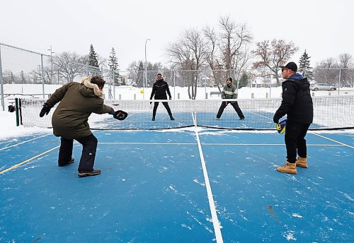 RUTH BONNEVILLE / WINNIPEG FREE PRESS 

Weather Standup - Pickleball

A group of colleagues spend their lunch hour enjoying some fresh air and a game of Pickle ball on Tuesday at Sir John Franklin Park.  

The colleagues from the Canadian Chid Protection Agency have made it a routine to grab their raquets, balls and snow shovels and make their way over to the park on Wellington Crescent. Sometimes it's snow covered so they spend the first part of the time shovelling off the court. Even in weather as cold as -20 you can find them outside playing pickle ball.  When spotted on Tuesday the weather was mild and no need to shovel off the court.

Names of colleagues:
Aalekh Patel (Sunglasses, wearing all black, rear left)
David Rabsch (army green, fur trimmed jacket, front left)
Brian Mowrey (toque, beard, rear right)
Ernest Tsang (cap, camel boots, front right)

They work at the Canadian Child Protection Agency.


Jan 10th,  2023