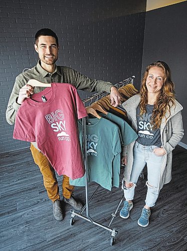 MIKE DEAL / WINNIPEG FREE PRESS
Caroline Fisher and Josh Markham, co-owners of Big Sky Run Co. in the storefront at 194 Tache Avenue that they just took position of at the beginning of January. The plan is that they will open in March.
See Gabby story
230105 - Thursday, January 05, 2023.