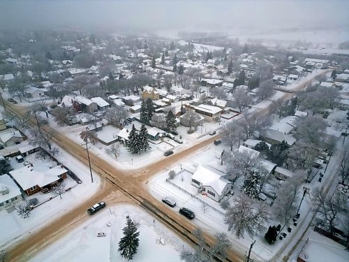 Frost clings to trees and fog hangs over Brandon’s east end on Thursday morning. (Tim Smith/The Brandon Sun)