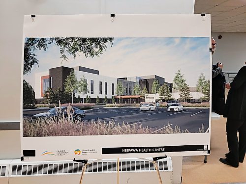 A digital rendering of the concept for Neepawa's new hospital, to be completed in 2025, located 74 kilometres northeast of Brandon. (Miranda Leybourne/The Brandon Sun)