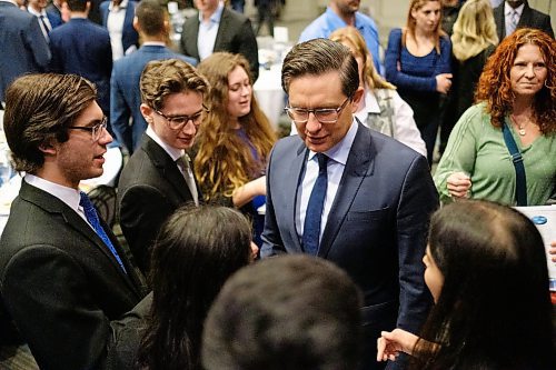 Mike Sudoma/Winnipeg Free Press
Pierre Poilievre talks with supporters during an event put on by the Frontier Centre for Public Policy Friday afternoon at the RBC Convention Centre
Jan 13, 2023