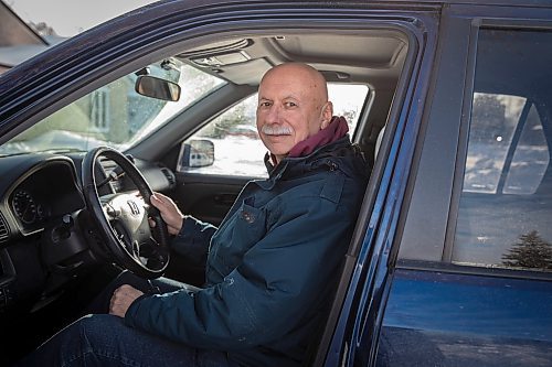 JESSICA LEE / WINNIPEG FREE PRESS

Gerry Boss, 65, volunteers with New Journey Housing, a resource centre for newcomers. He drives newcomers from their hotel rooms to look at potential apartments. He poses for a photo in his car on January 13, 2023.

Reporter: ?