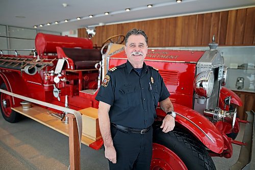 16012023
Brandon Fire and Emergency Services Fire Prevention Officer Kevin Groff is retiring after over 37.5 years of service with the BFES. (Tim Smith/The Brandon Sun)