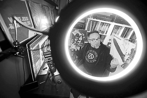 JOHN WOODS / WINNIPEG FREE PRESS
Frank Landry, owner and host of the YouTube channel, Channel 33 RPM, is photographed in his home basement studio Monday, January 16, 2023. Landry talks about records, CDs, audio gear, etc. on his channel. He&#x2019;s been doing it since 2014, and is currently up to 57,000 subscribers and over 9 million views.

Re: sanderson