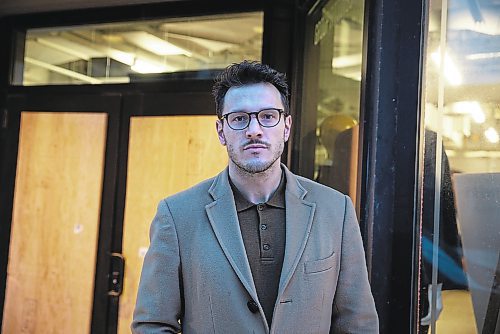 JESSICA LEE / WINNIPEG FREE PRESS

Andrew Parkes, co-owner of Eph Apparel, poses for a photo on January 17, 2023 in front of his shop which was broken into three times in the past month.

Reporter: Katie May