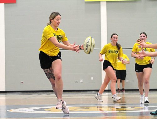 Dauphin native Karlee Ushkowski was named player of the tournament as the Brandon University women's rugby club captured its first sevens tourney title in Winnipeg in November. (Thomas Friesen/The Brandon Sun)