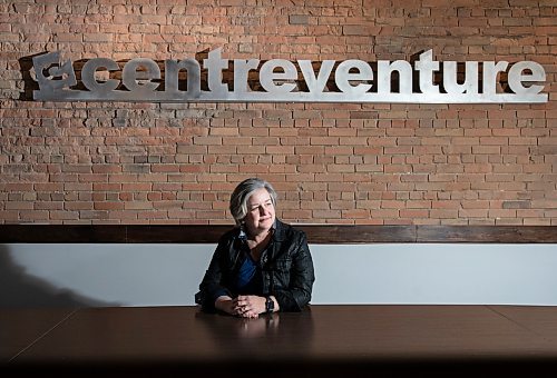 JESSICA LEE / WINNIPEG FREE PRESS

Angela Mathieson is photographed at the CentreVenture office on January 17, 2023.

Reporter: Martin Cash