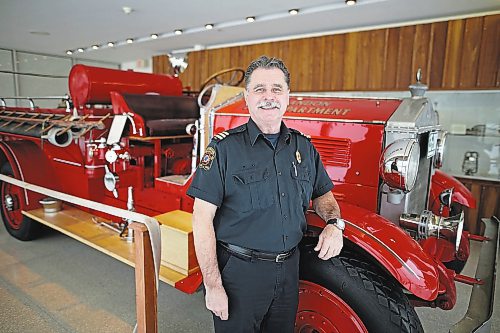 16012023
Brandon Fire and Emergency Services Fire Prevention Officer Kevin Groff is retiring after over 37.5 years of service with the BFES. (Tim Smith/The Brandon Sun)