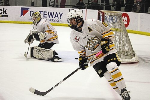 After his rookie season was cut short following a neck injury last January, Keenan Skrupa has made his presence felt on the ice during the 2022-23 campaign with the Brandon Wheat Kings under-18 AAA program. (Lucas Punkari/The Brandon Sun)