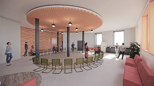 BROOK MCIILROY

- renderings for the McLaren Hotel
- level 1 gathering room
Winnipeg Free Press 2023
