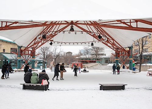 JESSICA LEE / WINNIPEG FREE PRESS

Skaters are photographed at The Forks on January 20, 2023.

Stand up