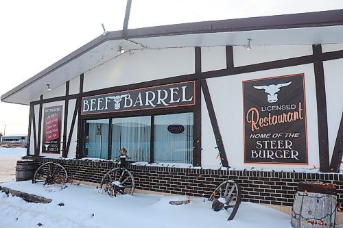 The exterior of Brandon's Beef and Barrel Restaurant on Sunday afternoon. The Beef and Barrel's owner and manager announced over Facebook this past weekend that the restaurant will be closing its doors as of March 31. (Kyle Darbyson/The Brandon Sun)