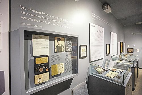 MIKE DEAL / WINNIPEG FREE PRESS
New displays at the Jewish Heritage Centre of Western Canada which will be reopening its renovated Freeman Family Holocaust Education with a special program in the Berney Theatre at 7 pm on January 25. 
See John Longhurst story
230119 - Thursday, January 19, 2023.