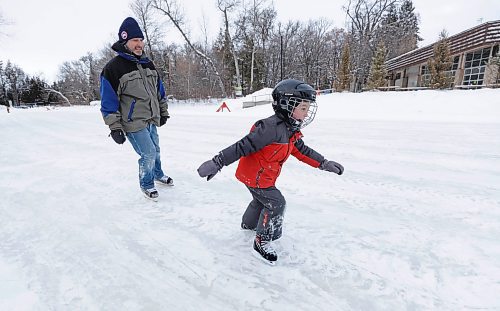 RUTH BONNEVILLE / WINNIPEG FREE PRESS 

Standup - skating duck pond

Edison Joseph develops his speed skating skills while skating with his dad Mark Joseph on the Duck Pond skating rink at Assiniboine Park Monday afternoon.

Jan 23rd,  2023