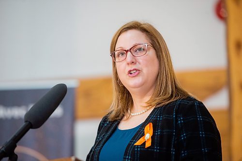 Mike Sudoma/Winnipeg Free Press
Minister Sarah Guillemard announces an investment of  $893,000 to implement a new Indigenous-led Rapid Access to Addictions Medicine to clinic in the Aboriginal Health and Wellness Centre in Winnipeg during a press event Tuesday morning at Thunderbird House
Jan 24, 2023