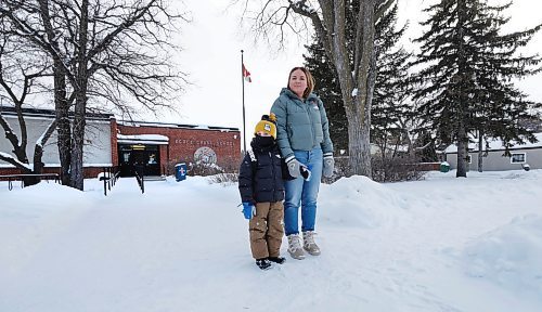 RUTH BONNEVILLE / WINNIPEG FREE PRESS 

Local - School bussing 

Crane School parent, Allison Beyer, with her six-year-old son,Ben Beyer,  outside his school Tuesday.  Story about how bussing times for kids will change in the fall making it difficult for parents who work.  

See Maggie's story. 


Jan 24th,  2023