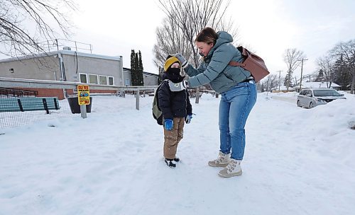 RUTH BONNEVILLE / WINNIPEG FREE PRESS 

Local - School bussing 

Crane School parent, Allison Beyer, with her six-year-old son,Ben Beyer,  outside his school Tuesday.  Story about how bussing times for kids will change in the fall making it difficult for parents who work.  

See Maggie's story. 


Jan 24th,  2023