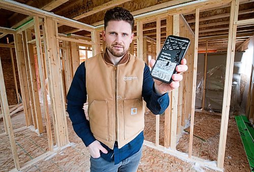 David Peters, founder and CEO of Construction Clock, a worker time-management app for the construction industry. (Winnipeg Free Press)