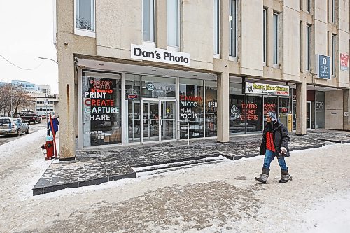 MIKE DEAL / WINNIPEG FREE PRESS
Don’s Photo has moved from its Portage Avenue location, after 21 years, to 379 Broadway. It cited a lack of foot traffic, safety concerns and the heritage building “needing work.” The company wanted to stay downtown but had a hard time finding an affordable and appealing spot.
See Gabrielle Piche story
230126 - Thursday, January 26, 2023.