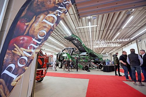 26012023
Visitors take in the trade show during the last day of Manitoba Potato Production Days at the Keystone Centre on Thursday. 
(Tim Smith/The Brandon Sun)