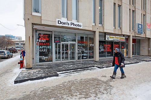 MIKE DEAL / WINNIPEG FREE PRESS
Don&#x2019;s Photo has moved from its Portage Avenue location, after 21 years, to 379 Broadway. It cited a lack of foot traffic, safety concerns and the heritage building &#x201c;needing work.&#x201d; The company wanted to stay downtown but had a hard time finding an affordable and appealing spot.
See Gabrielle Piche story
230126 - Thursday, January 26, 2023.