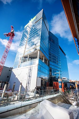 MIKAELA MACKENZIE / WINNIPEG FREE PRESS

The under-construction Wawanesa tower at 372 Graham Street in Winnipeg on Friday, Jan. 27, 2023. For Josh story.

Winnipeg Free Press 2023.