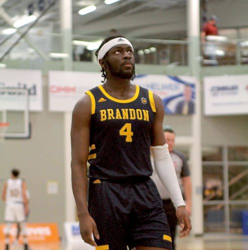 Elisha Ampofo has quietly grown into an elite two-way player and helped the Brandon University Bobcats to an 8-6 record so far this Canada West men's basketball season. (Thomas Friesen/The Brandon Sun)