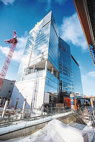 MIKAELA MACKENZIE / WINNIPEG FREE PRESS

The under-construction Wawanesa tower at 372 Graham Street in Winnipeg on Friday, Jan. 27, 2023. For Josh story.

Winnipeg Free Press 2023.