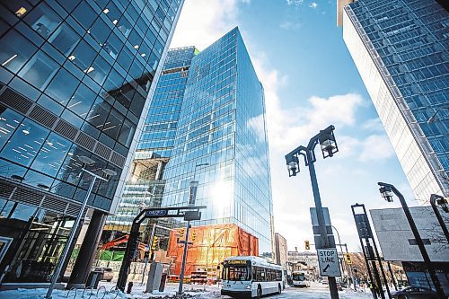 MIKAELA MACKENZIE / WINNIPEG FREE PRESS

The under-construction Wawanesa tower at 372 Graham Street in Winnipeg on Friday, Jan. 27, 2023. For Josh story.

Winnipeg Free Press 2023.