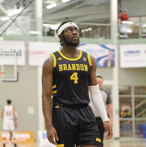 Elisha Ampofo has quietly grown into an elite two-way player and helped the Brandon University Bobcats to an 8-6 record so far this Canada West men's basketball season. (Thomas Friesen/The Brandon Sun)