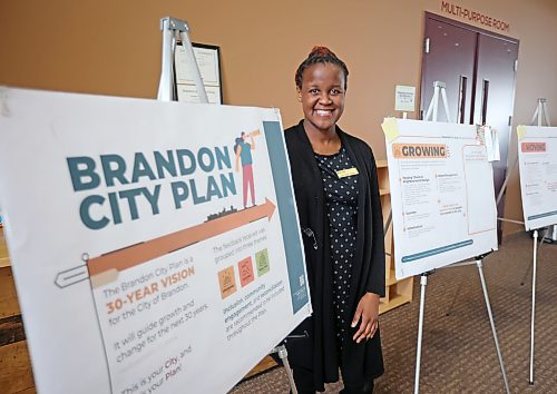 Sonikile Tembo, a community planner with the City of Brandon, will be on hand at "mobile open houses" over the next few months to consult with Brandon residents about the upcoming city plan before it is finalized. (Tim Smith/The Brandon Sun)