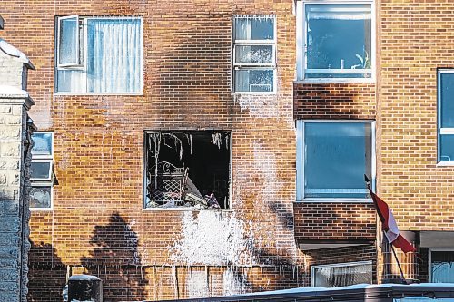 MIKAELA MACKENZIE / WINNIPEG FREE PRESS

St. Josaphat Selo-Villa seniors housing, where six people were sent to hospital for smoke inhalation after a fire in the building, in Winnipeg on Thursday, Feb. 2, 2023. For Kevin story.

Winnipeg Free Press 2023.
