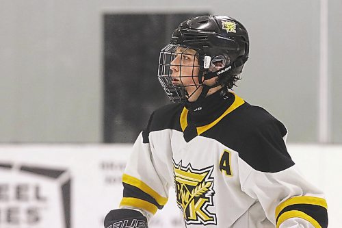 Brandon U17 AAA Wheat Kings forward Liam Puchailo has points in six of his last games and sits in second in team scoring behind Loughlan McMullan. He is shown during a 7-3 victory over the visiting Westman Ice Bandits at J&amp;G Homes Arena on Saturday. (Perry Bergson/The Brandon Sun)