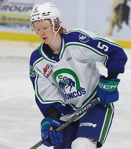 The Swift Current Broncos grabbed defenceman Josh Fluker of Boissevain with the seventh overall pick in the 2021 Western Hockey League draft on Dec. 9, 2021. (Perry Bergson/The Brandon Sun)
